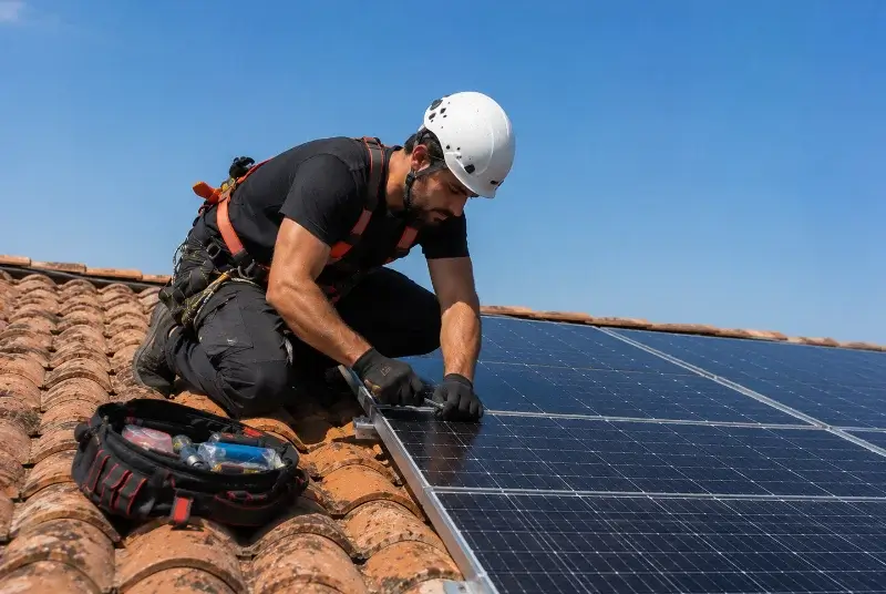 Maintenance et monitoring de panneaux solaires à Soyans